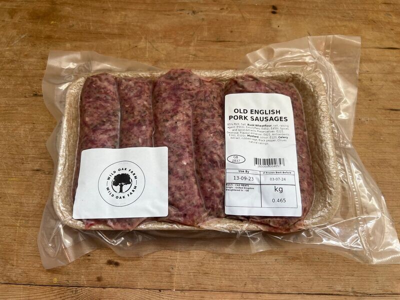 Old English Pork Sausages