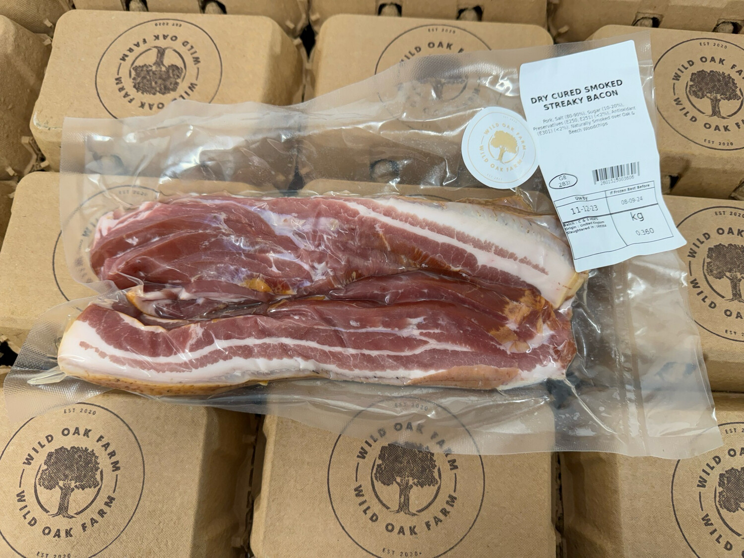 Dry Cured Smoked Streaky Bacon