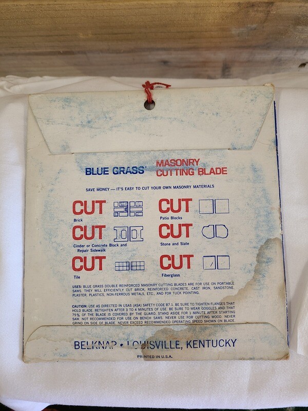 Blue Grass 6" x 1/8" Masonry Cutting Blade