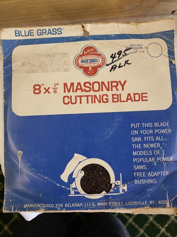 Blue Grass 8&quot; x 1/8&quot; Masonry Cutting Blade