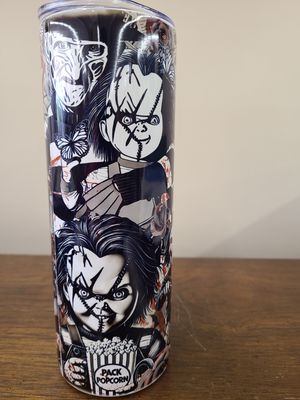 Halloween movie characters tumbler