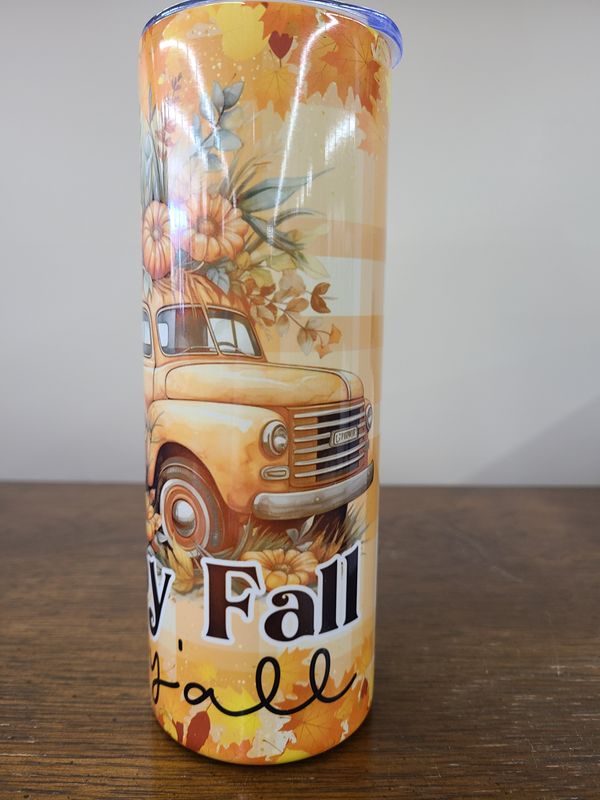 Happy Fall yall 20oz tumbler