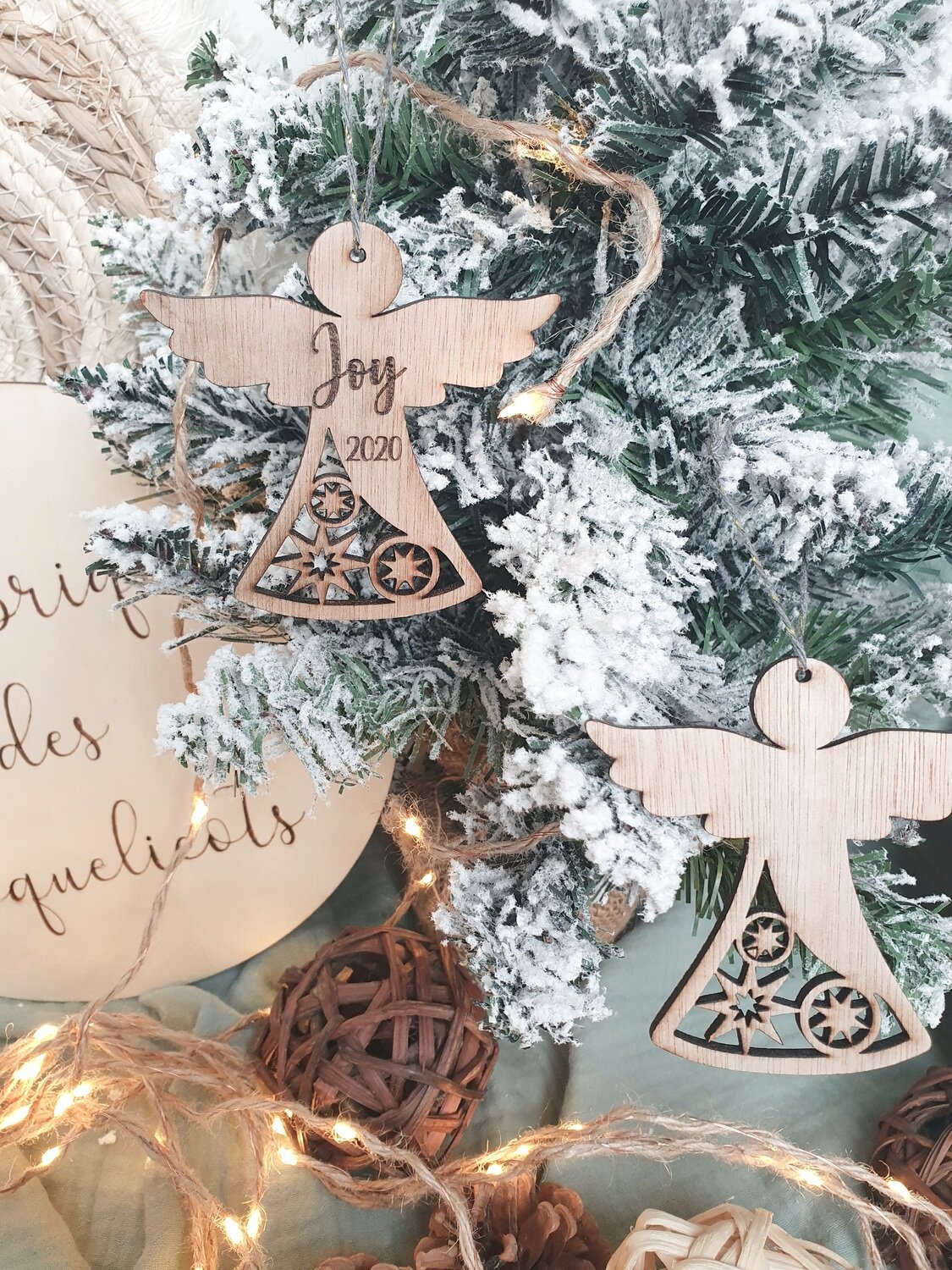 Hotte de Noël XXL personnalisée - Lettre et prénom