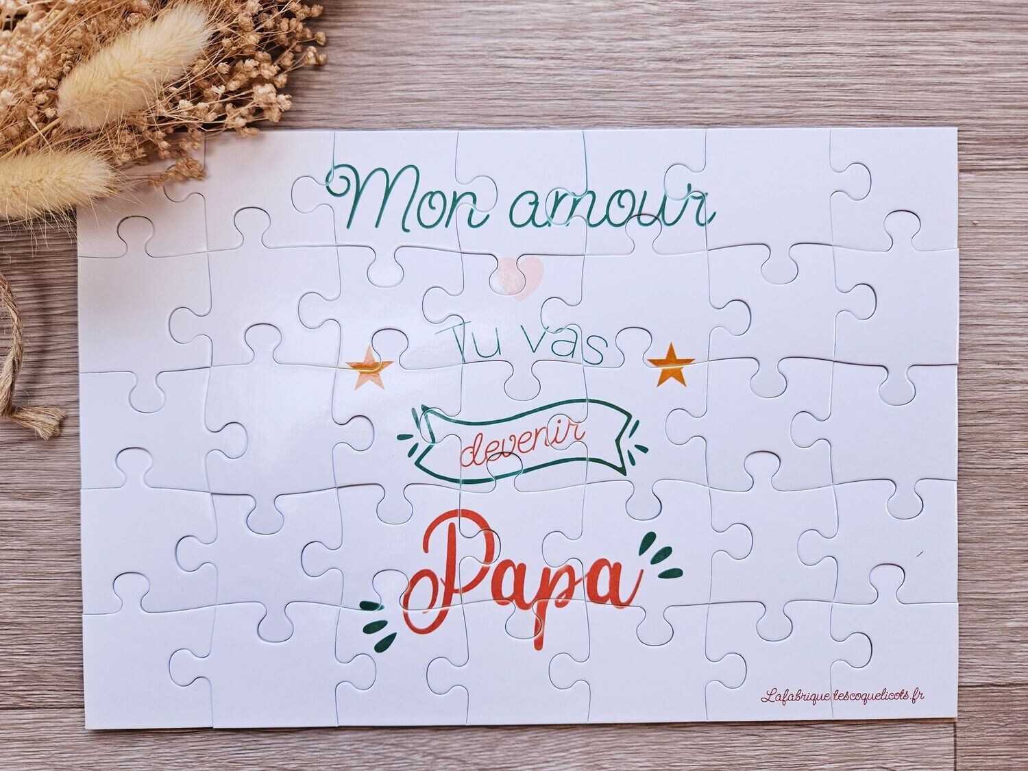 Puzzle annonce grossesse Papy et Mamie