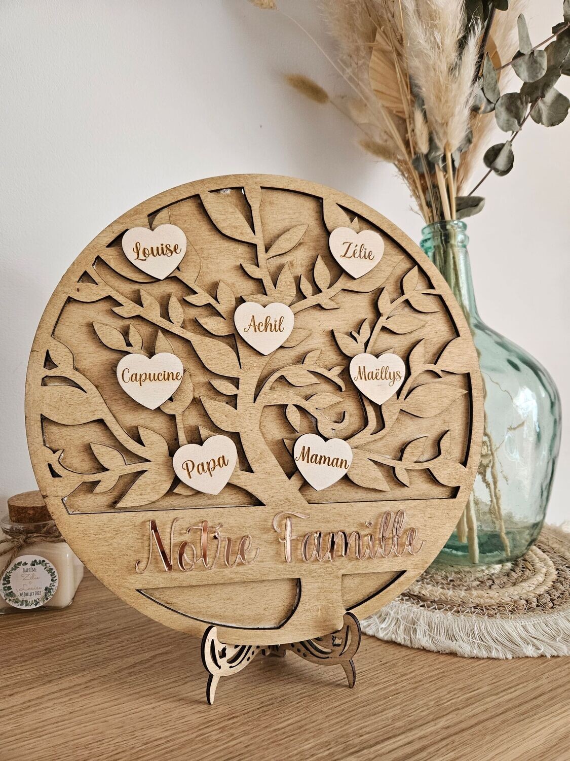 Coeur En Bois Mariage Welsky Candle (Mariage) Cadeau Mariage Bois