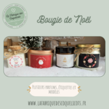 Bougie de Noël personnalisée