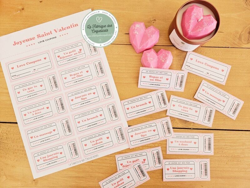 Love coupon - Saint valentin - Version papier