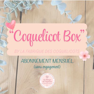 ABONNEMENT MENSUEL "COQUELICOT BOX" bijoux