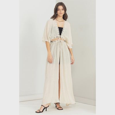 Boho Long Lace Duster