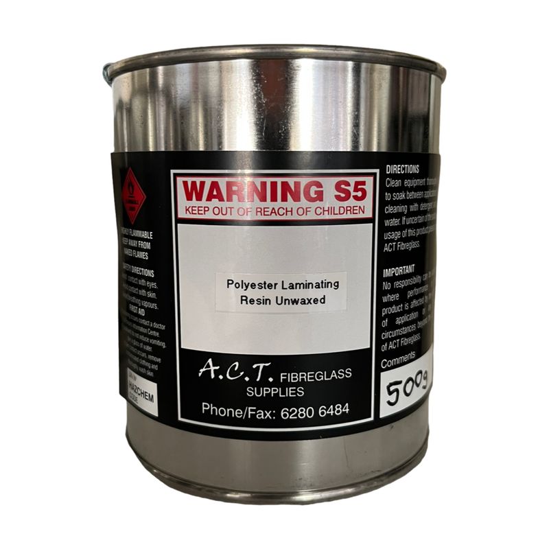 Unwaxed Polyester Resin