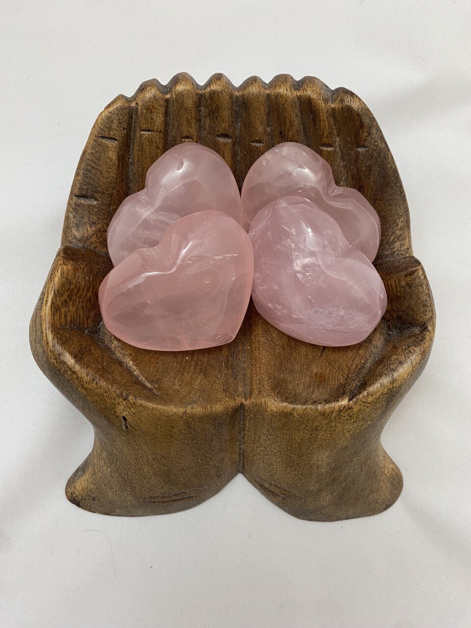 2.25&quot; Rose Quartz Heart, known for helping to attract love and nurturing relationships. Its soft pink hue symbolizes unconditional love and emotional healing. Disclaimer: Stone color, size, or shape may slightly vary from image. Each order is randomly chosen by The Crystal Shrine staff.