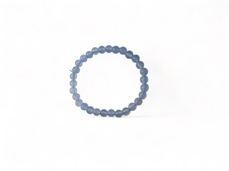 POWER SIXES 6mm PREMIERE BLUE CHALCEDONY