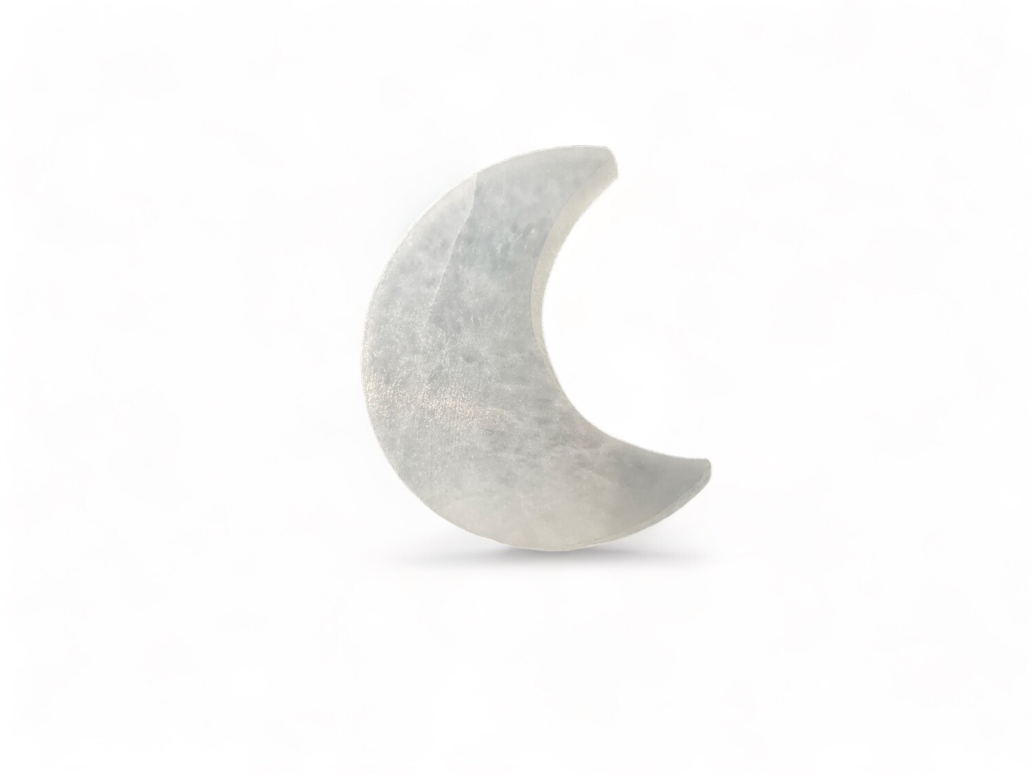 SELENITE MOON  FLAT 3.5-4&quot;