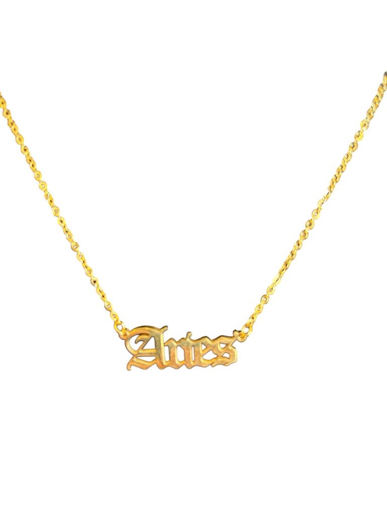 ZODIAC SIGN NECKLACE ARIES GOLD