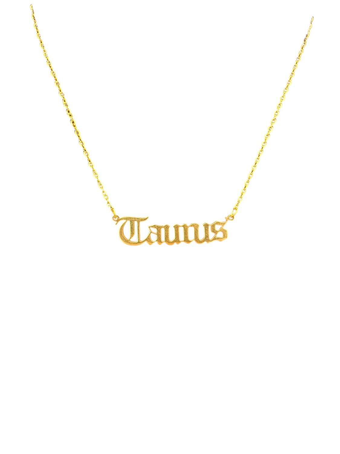 ZODIAC SIGN NECKLACE TAURUS GOLD