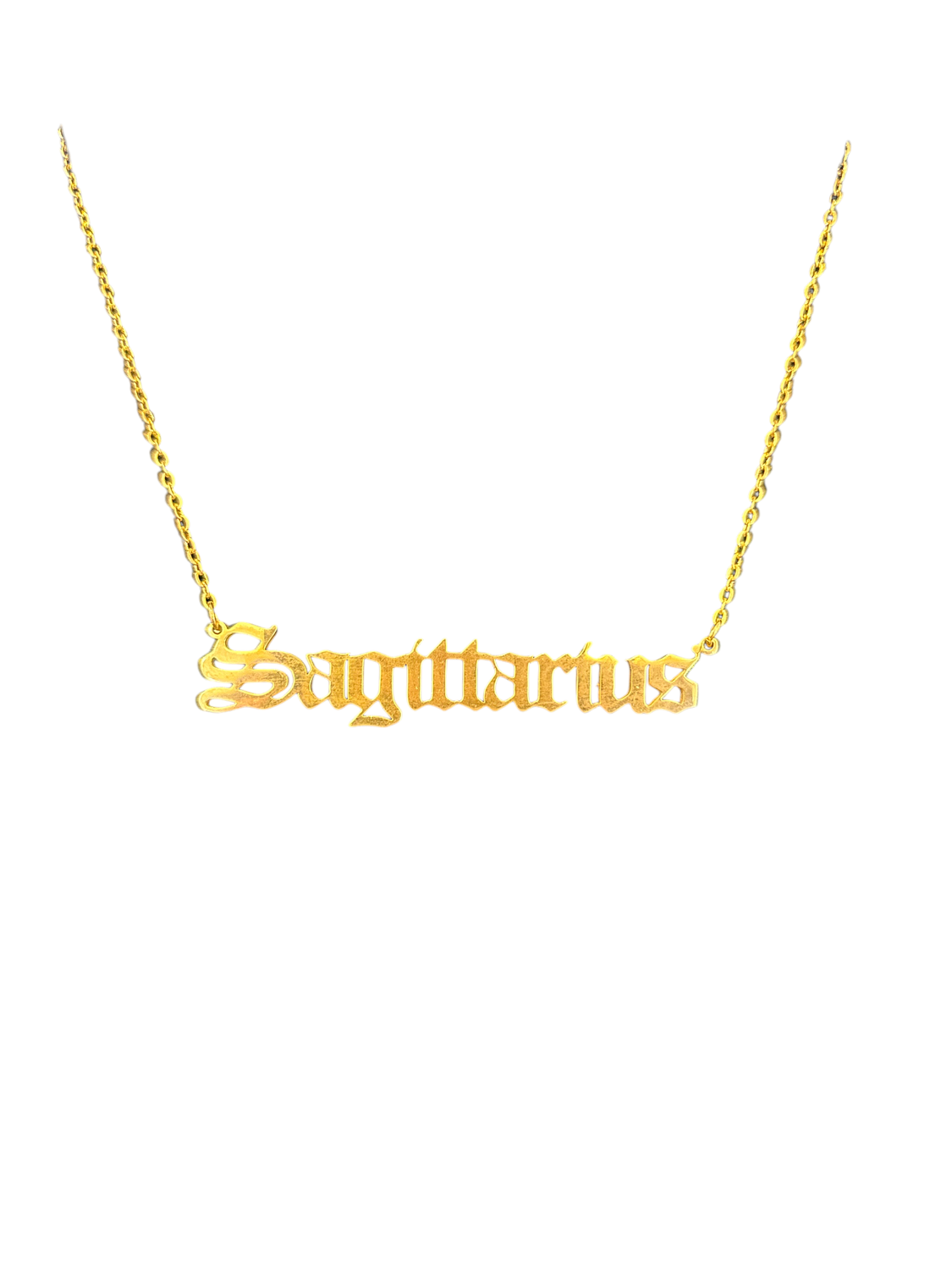 ZODIAC SIGN NECKLACE SAGITTARIUS GOLD