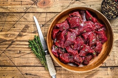 Burgundy Flavored Beef Kabob Meat