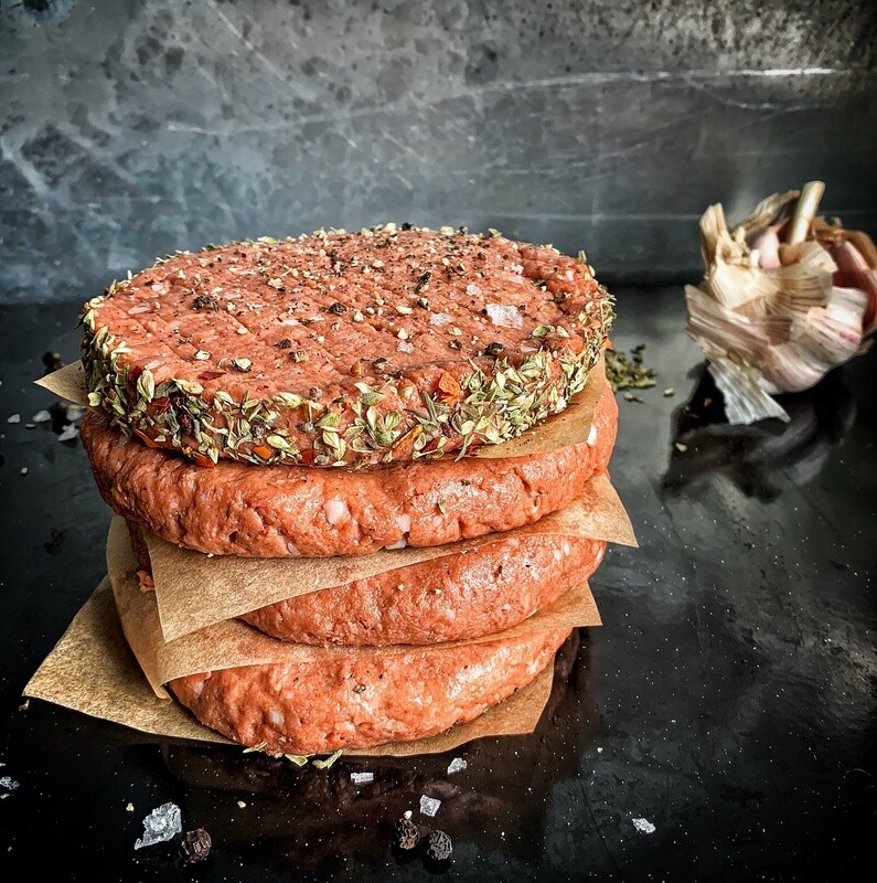 8oz 5lb Box Ground Beef Patties