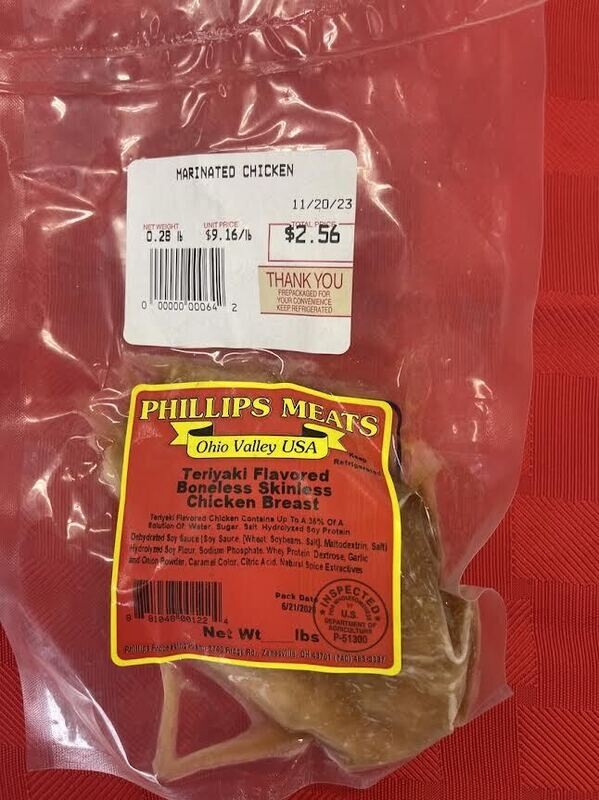 Teriyaki Flavored Chicken Breast