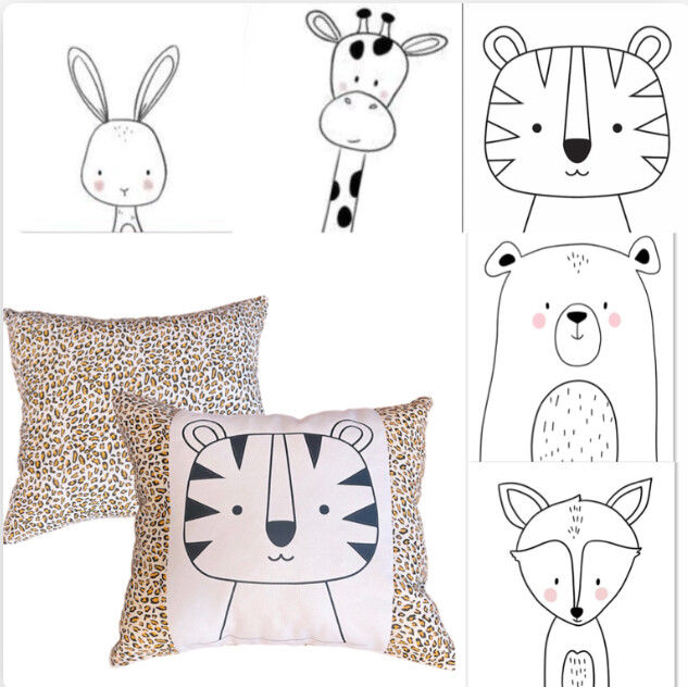 Kissen mit Motiven