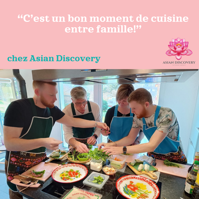 BON CADEAU Pour 5 personnes Atelier de cuisine thaï et asiatique TEAM Privé / DATE à CONVENIR