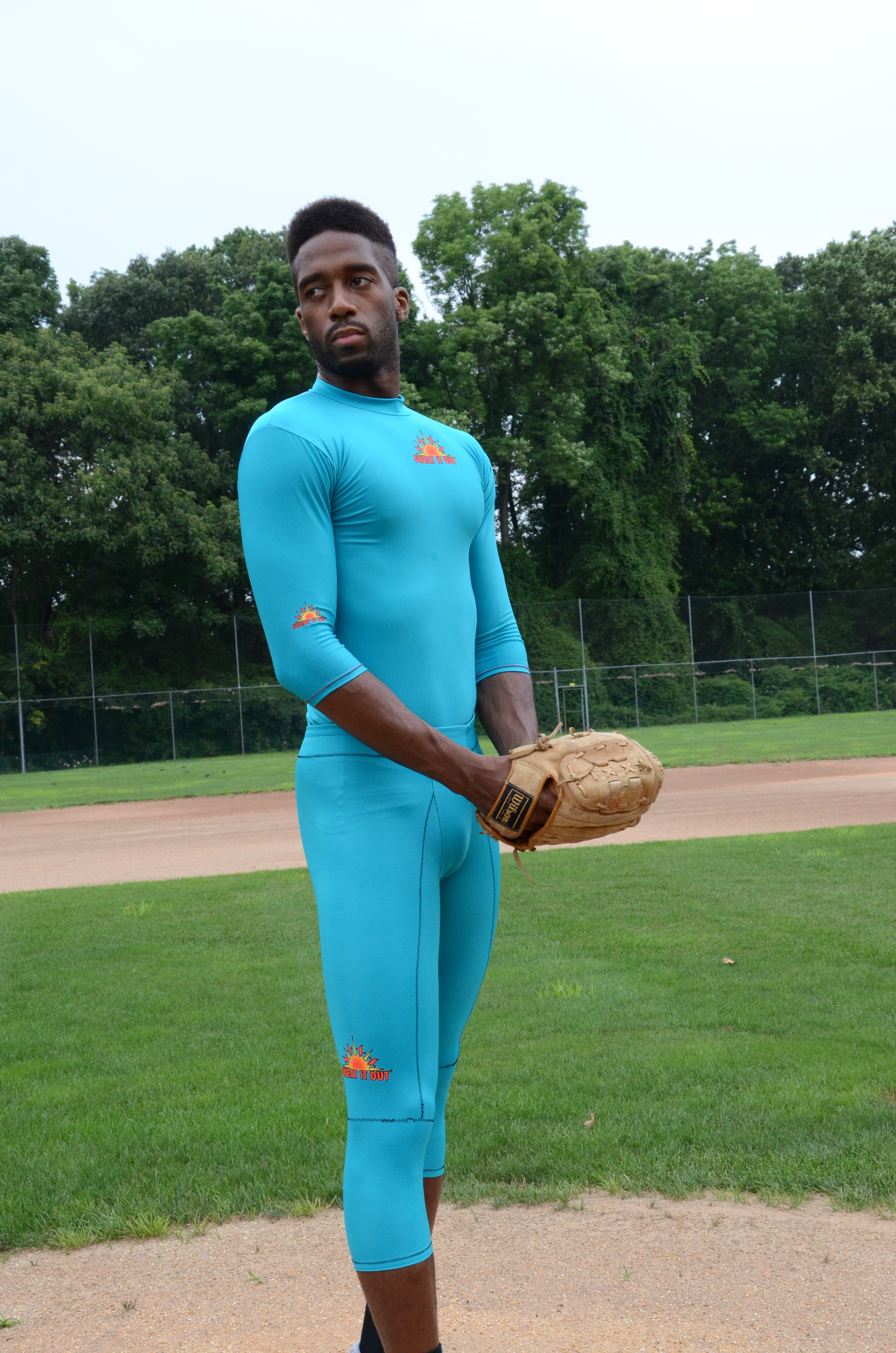 Performance Compression Thigh, Groin & Hip Support Capri Length with Knee Stabilizer for Men and Women