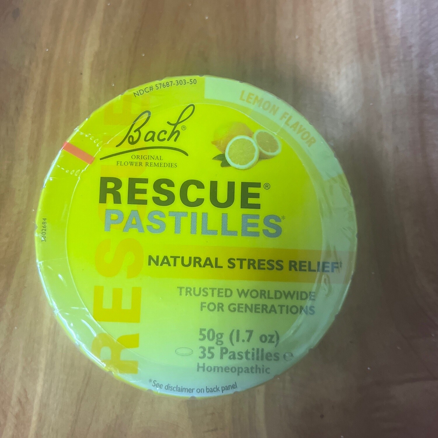 Bach Rescue Pastilles, Lemon Flavor, Stress Relief Lozenges