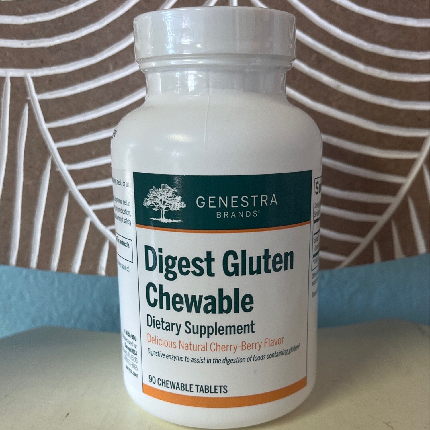 Digest Gluten Chewable 90 Chewable Tablets by Genestra