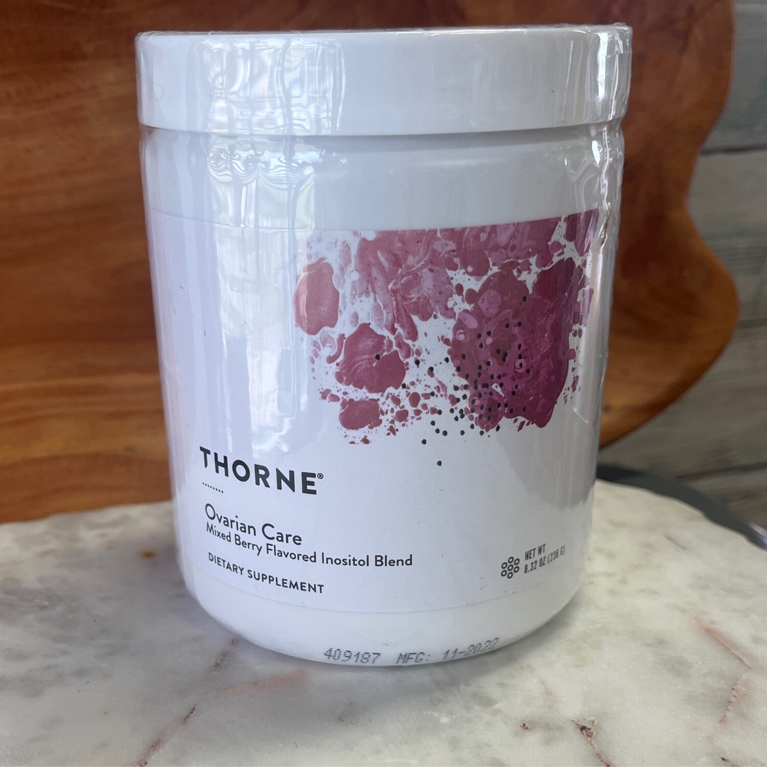 Thorne Ovarian Care - Women&#39;s Health - Inositol, CoQ10, Folate, and Polyphenols - Promote Healthy Ovarian Function and Reproductive Health - Mixed Berry - 8.32 oz