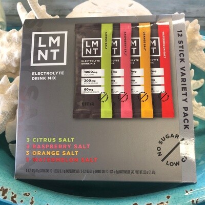 LMNT Variety Pack (3 Citrus, 3 Raspberry, 3 Orange, 3 Watermelon)