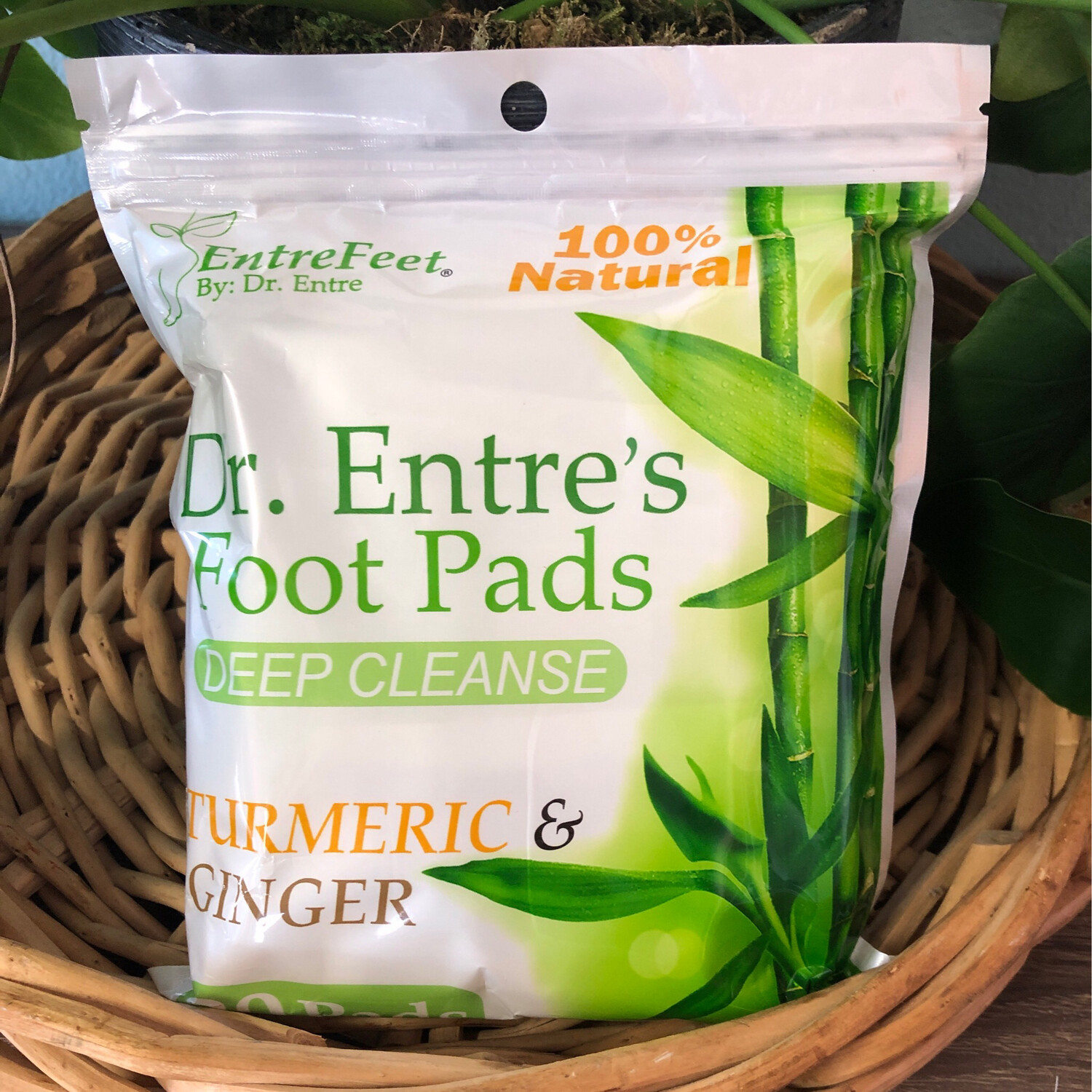 Dr. Entre's Foot Pads Deep Cleanse Turmeric & Ginger
