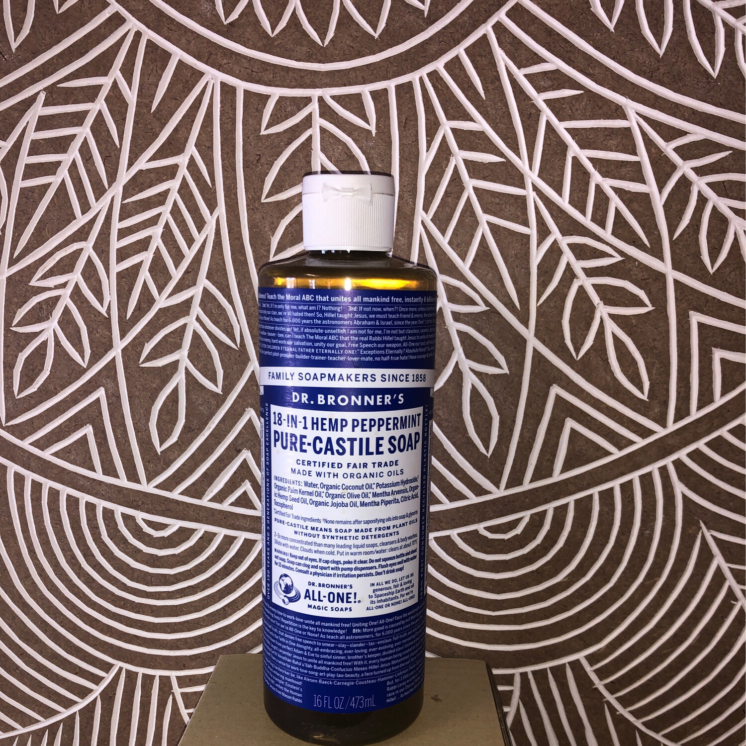 Dr. Bronner’s - Pure-Castile Liquid Soap (Peppermint, 16 Ounce)