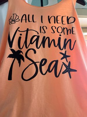 All I need is Some Vitamin Sea Coral Tank top
