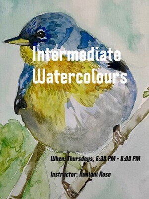 Intermediate Watercolours (Monthly)
