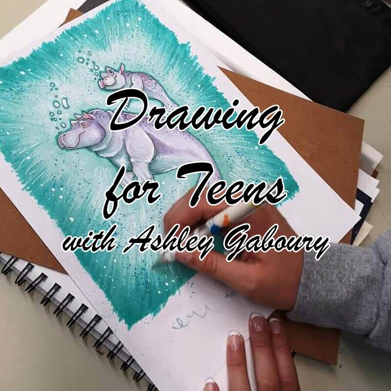 Drawing for Pre-Teens and Teens (monthly)  2025-2026