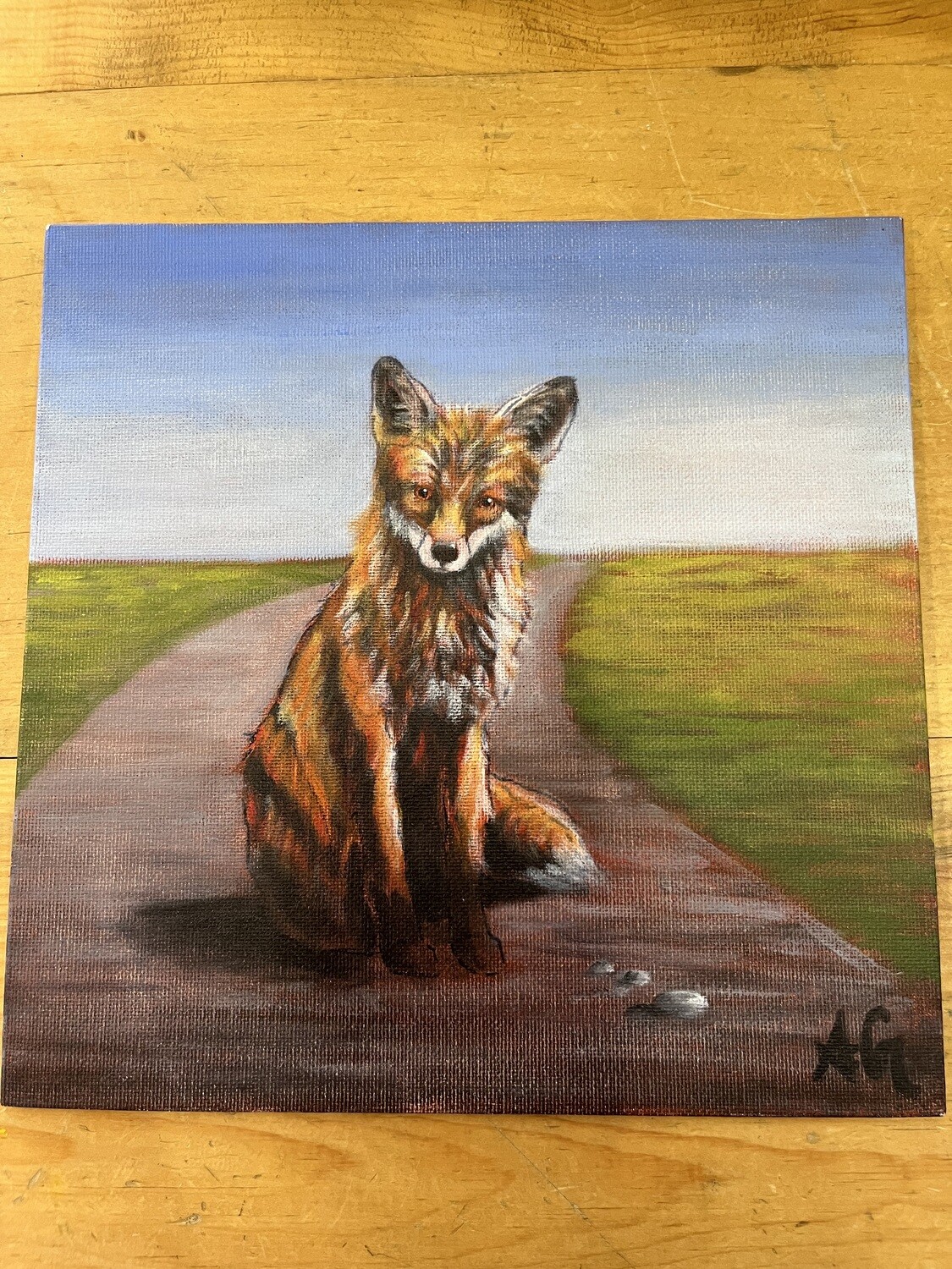 Rusty Red Fox in Acrylics with Ashley Gaboury