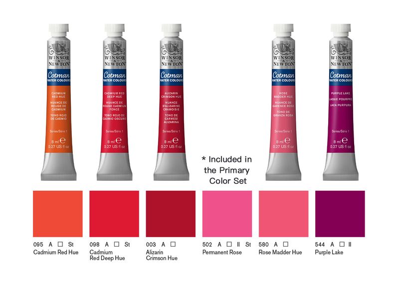Cotman Watercolour 8ml Tube, Cadmium Red Deep Hue