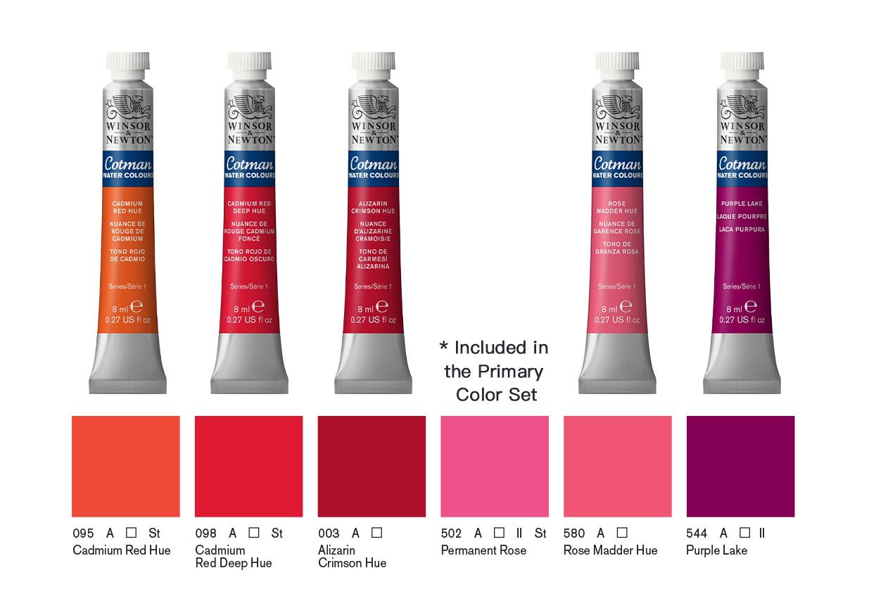 Cotman Watercolour 8ml Tube, Alizarin Crimson Hue