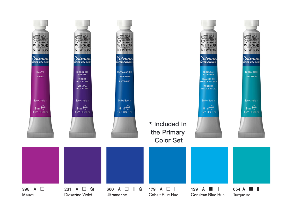 Cotman Watercolour 8ml Tube, Purple Lake