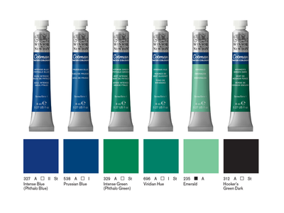 COTMAN WATERCOLOUR INTENSE PHTHALO BLUE 8ML