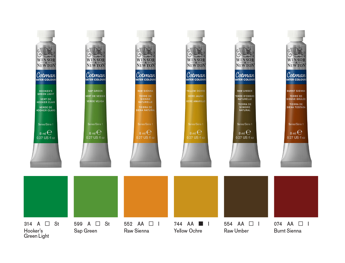 Cotman Watercolour 8ml Tube, Raw Umber