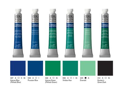 Cotman Watercolour 8ml Tube, Hooker's Green Dark