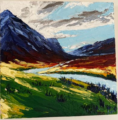 Textured Acrylic Landscape Workshop