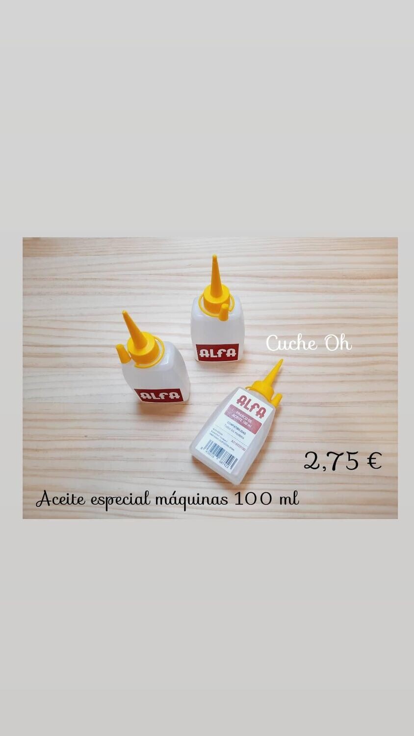 Aceite especial máquinas de coser