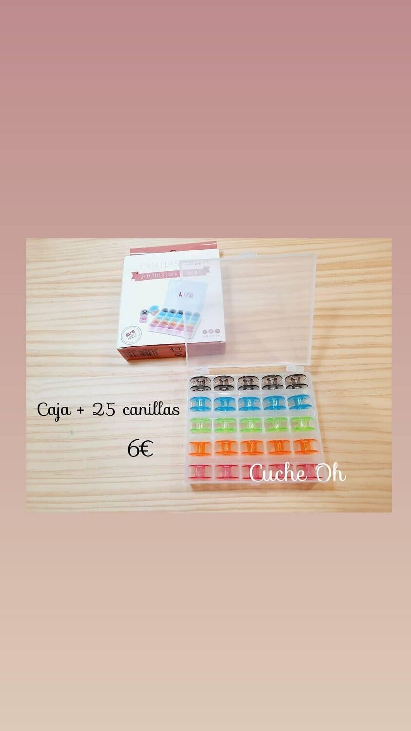 Cajas con 25 canillas