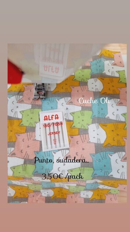 Agujas punto/jersey