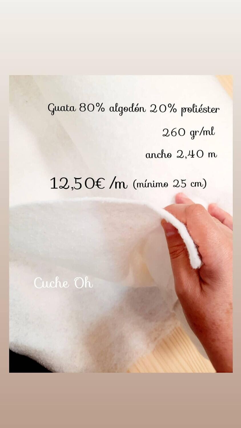Guata/Boata algodón 260gr