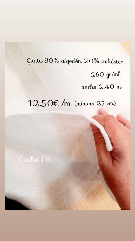Guata/Boata algodón 260gr