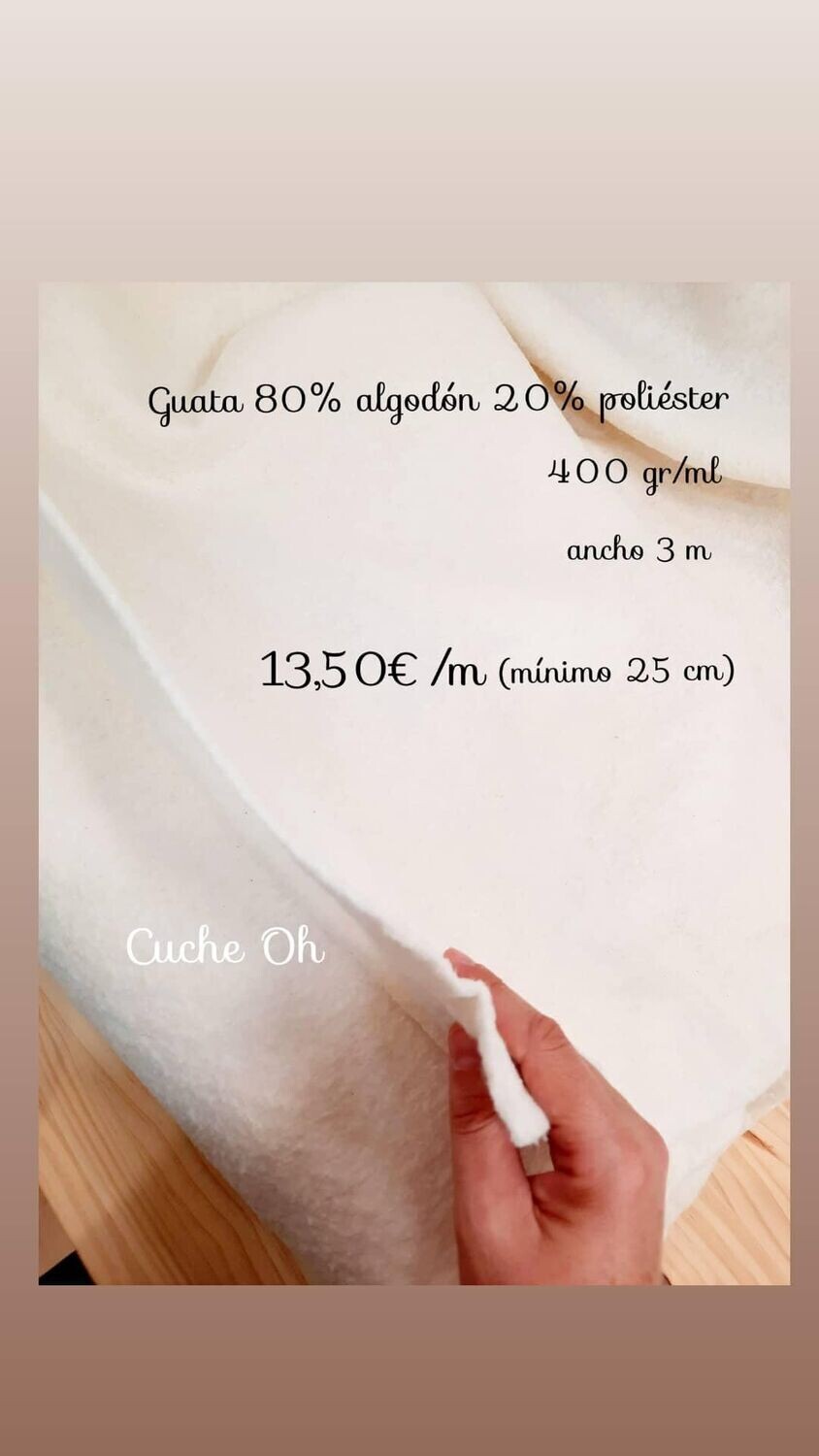 Guata/Boata algodón 400gr