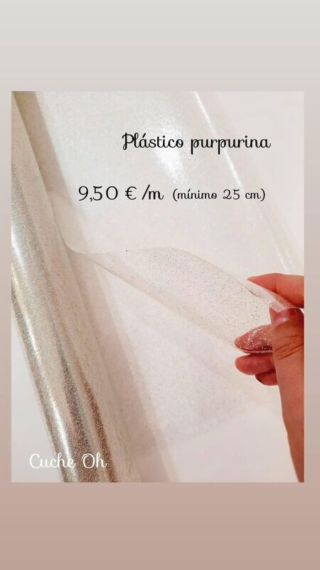 Plástico purpurina